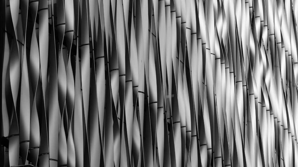 architectural pattern showing repetition and rhythm in spatial design