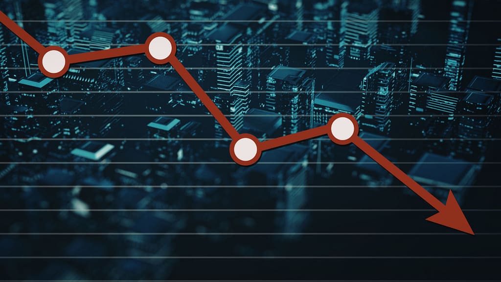Graph showing neighborhood growth and decline trends when buying a home