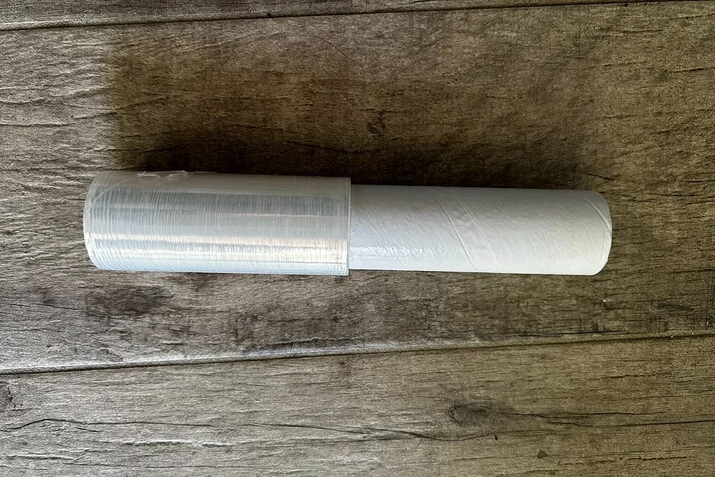 Hand-held stretch film for packing boxes and household items for moving