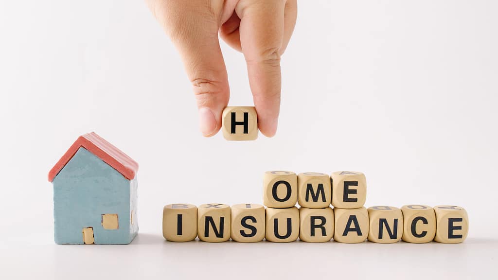 Home insurance concept showing what to look for when buying a house